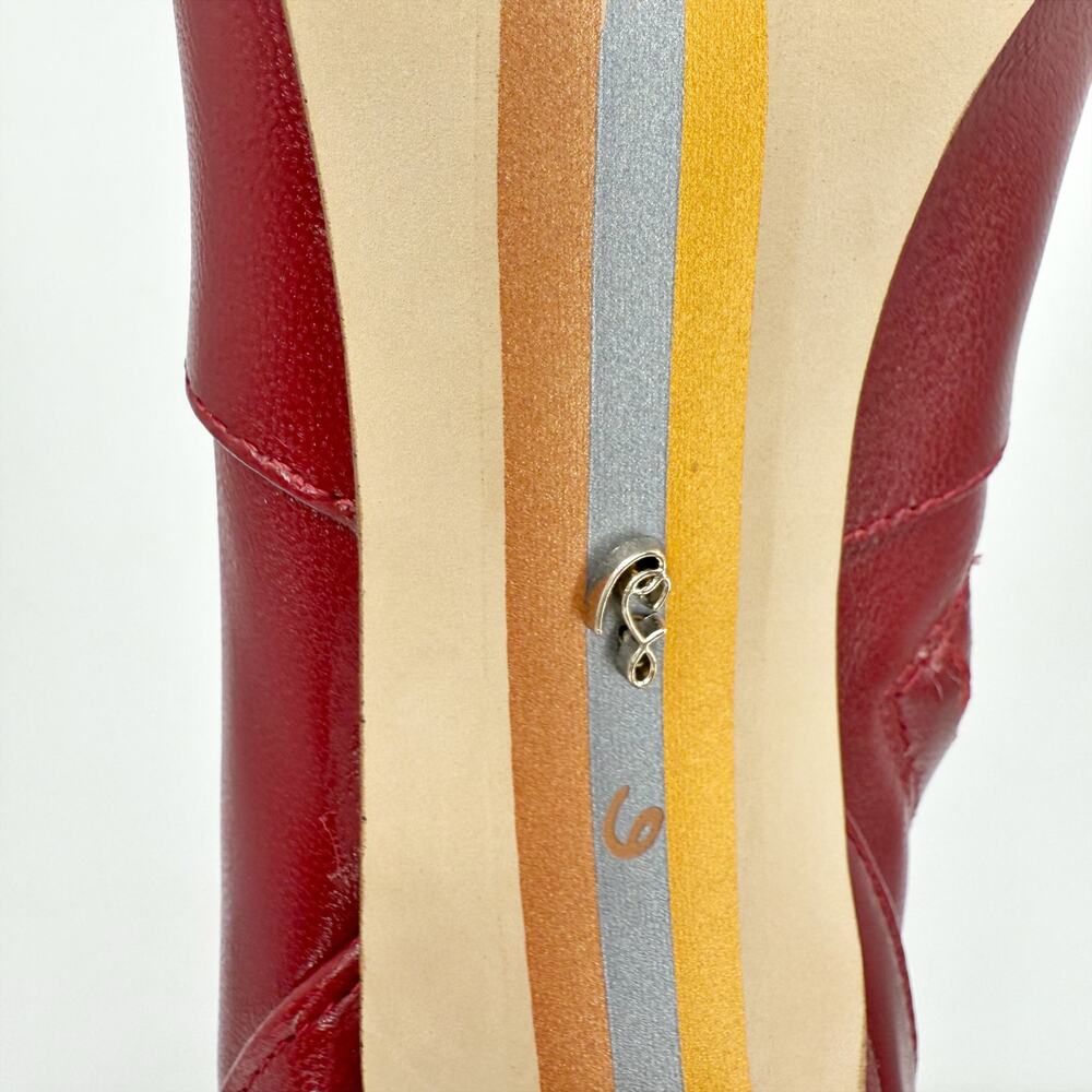 Sam Edelman Womens Elia Above The Knee High Boots US 6 M EU 36 Red Leather NIB - Picture 12 of 13